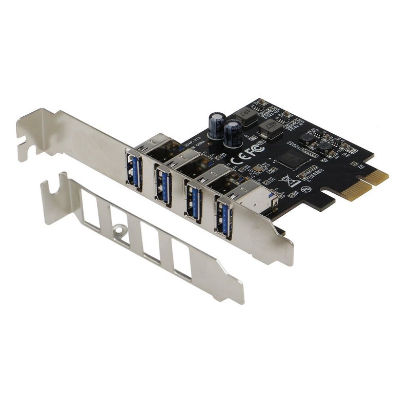 Sedna - PCI Express USB 3.1 Gen I (5Gbps) 4 Port Adapter with Low Profile Bracket - Supports Windows, Linux and Mac Pro (2008 to 2012 Late Version), no Need Power Connector - Image 1